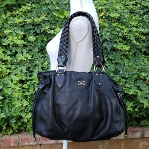 MICHAEL KORS black leather purse